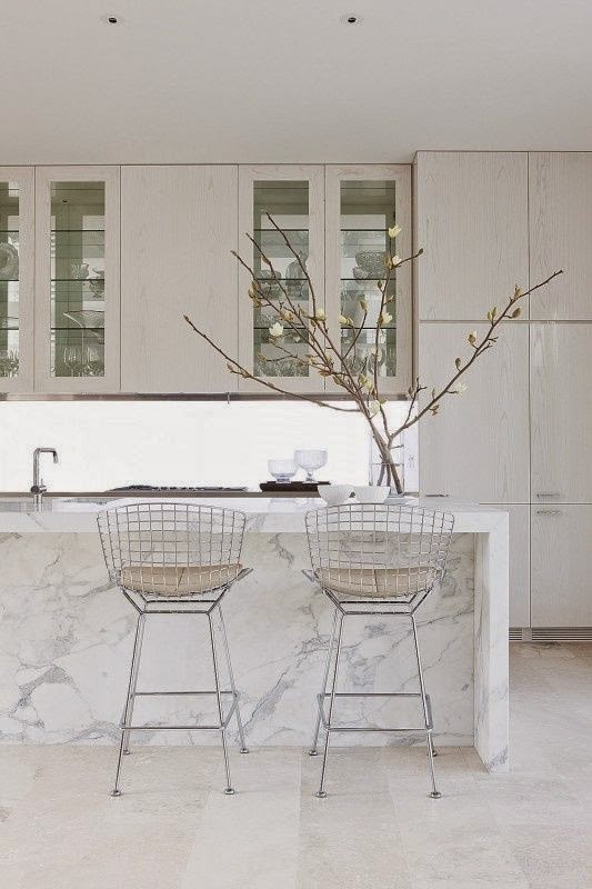 Alt tag for marble-waterfall-counter-kitchen-cococozy-david-hicks
