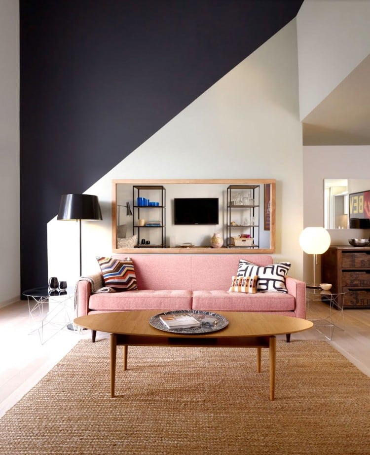 colorful sofas - pink sofa