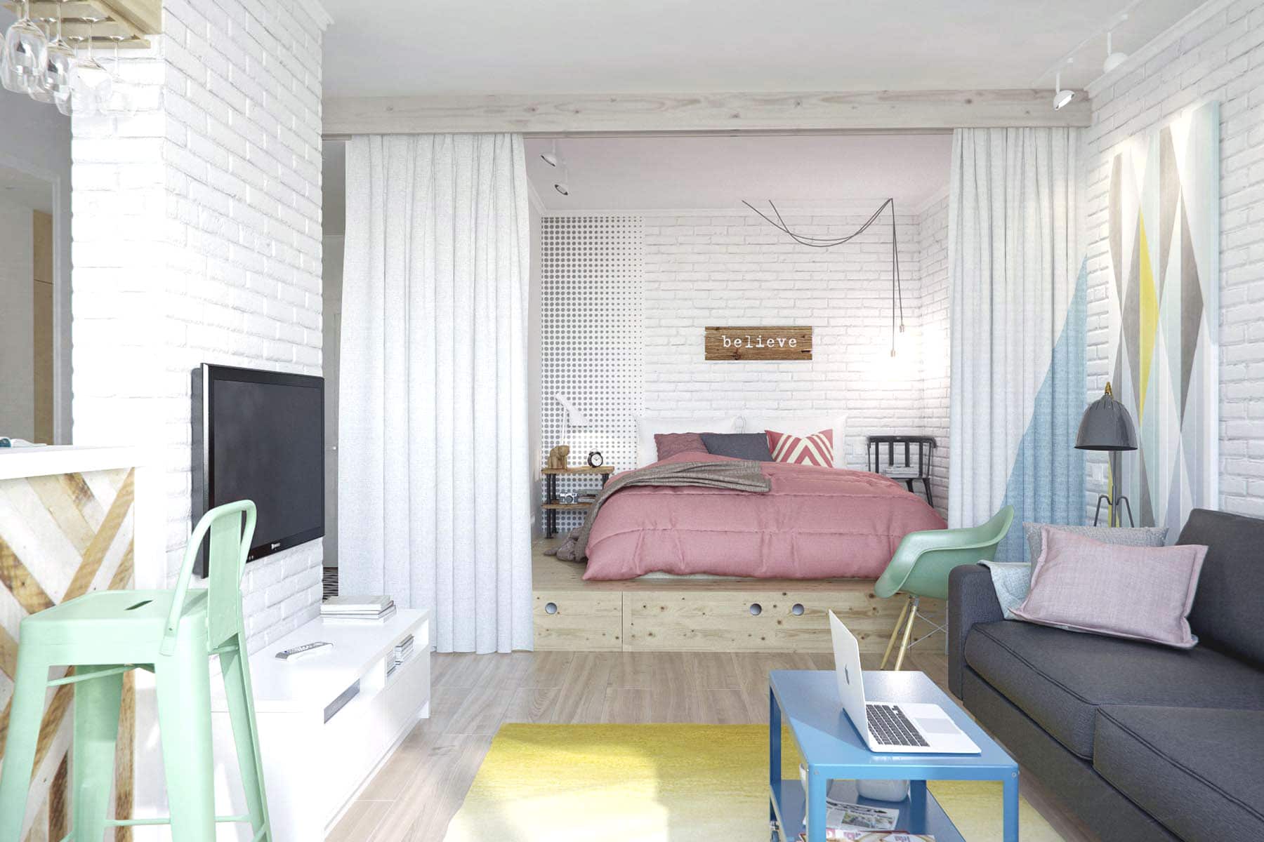 small-apartment-white-walls-soft-colors-cococozy