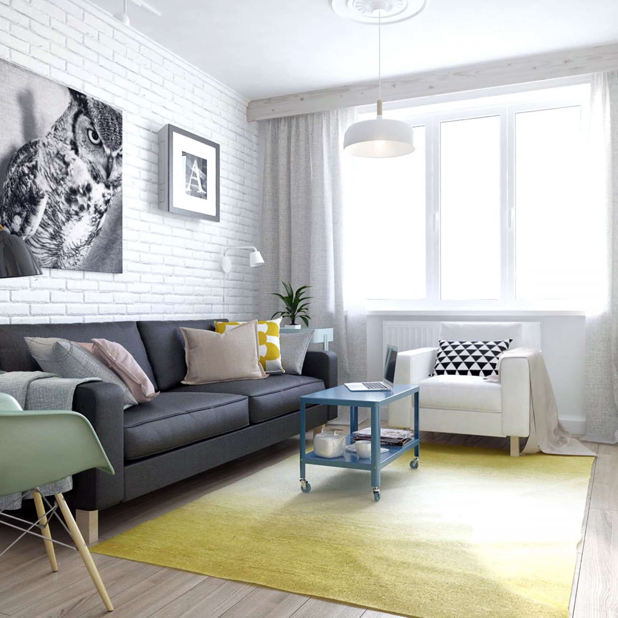 SMALL RUSSIAN STUDIO APARTMENT 500 SQUARE FEET IN PASTEL COCOCOZY