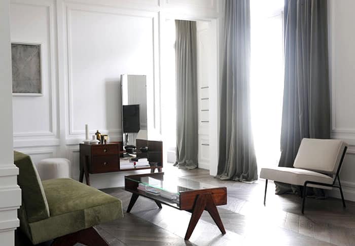 Paris Suburbs - Chic Apartment by Joseph Dirand living room