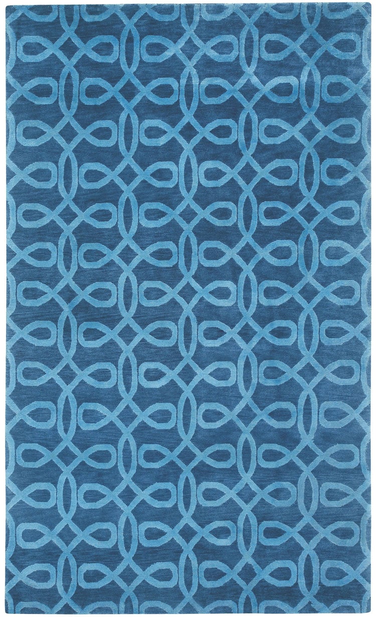cococozy lyrical rug indigo blue living room design