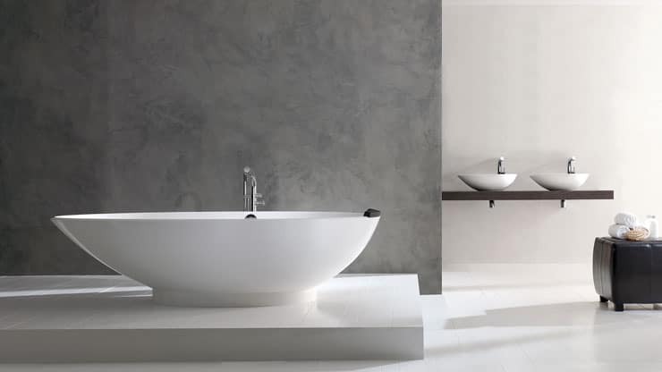 best freestanding bathtubs Victoria Albert asymmetrical almond shaped tub