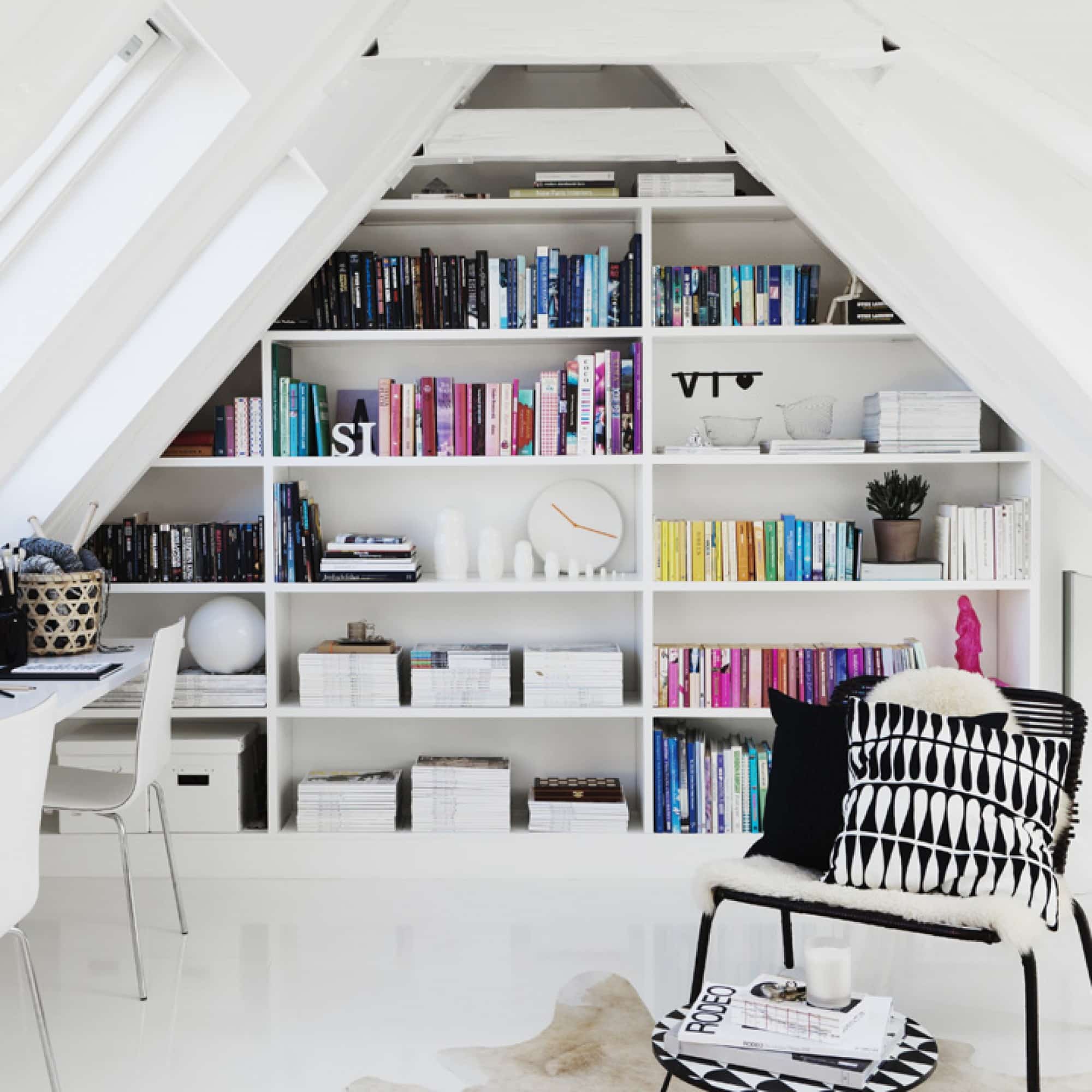 ATTIC HOME OFFICE DECOR - MAXIMIZING SMALL SPACE