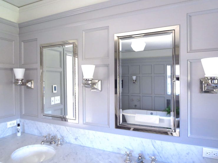 master bathroom design &#45; classic grey