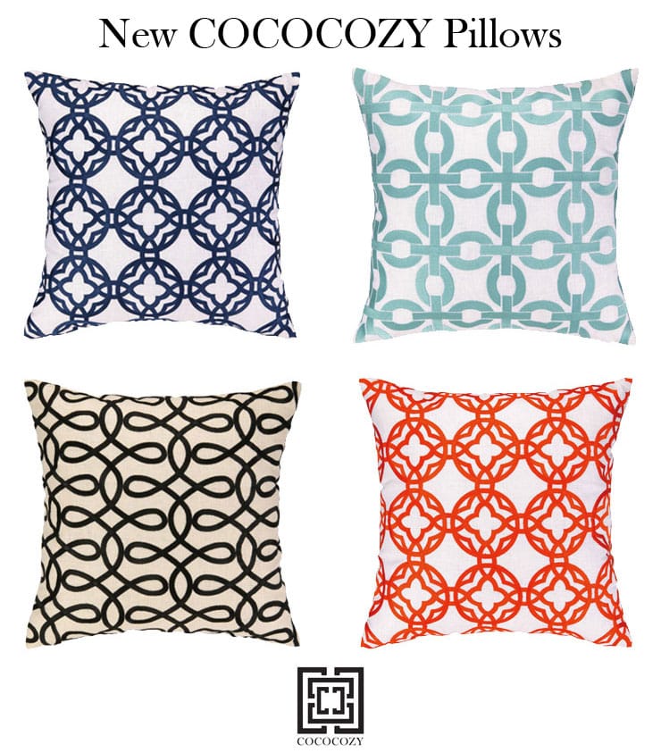 COCOCOZY Decorative Pillows - New Embroidered Collection