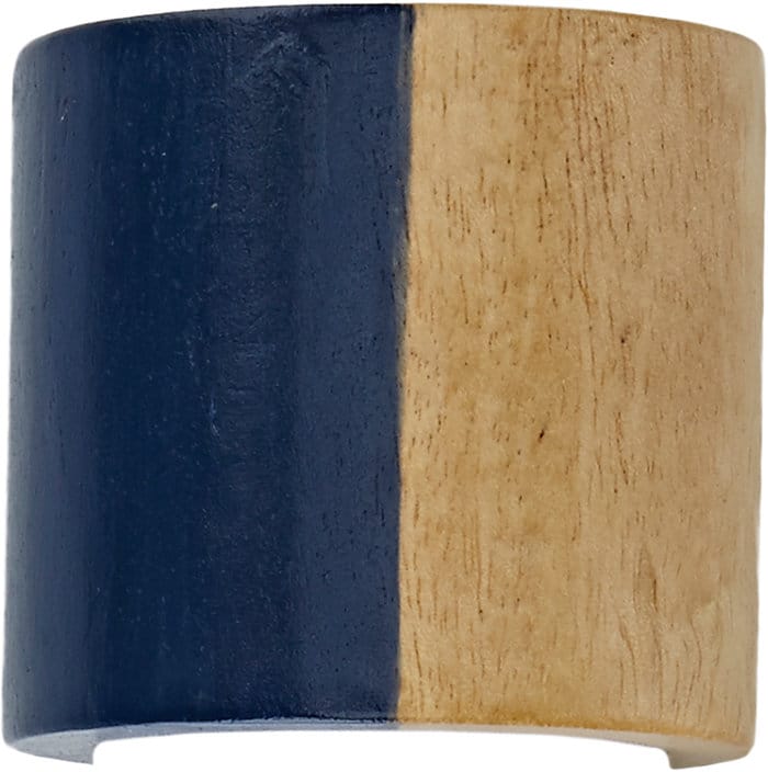 Deborah Rhodes Wood Napkin Rings Colorblock Blue