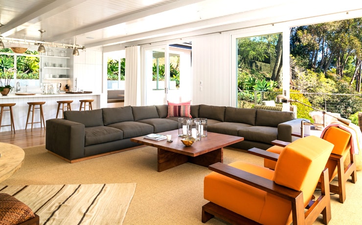 Cindy Crawford Malibu House living room