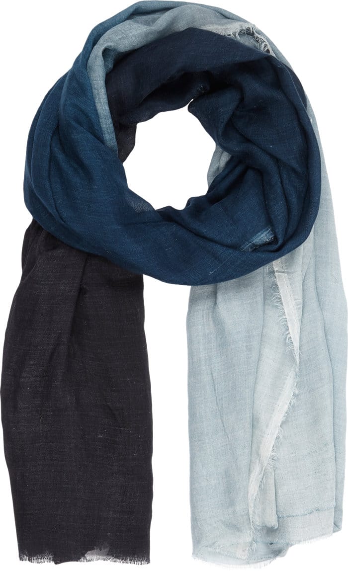ombre scarf blue cococozy