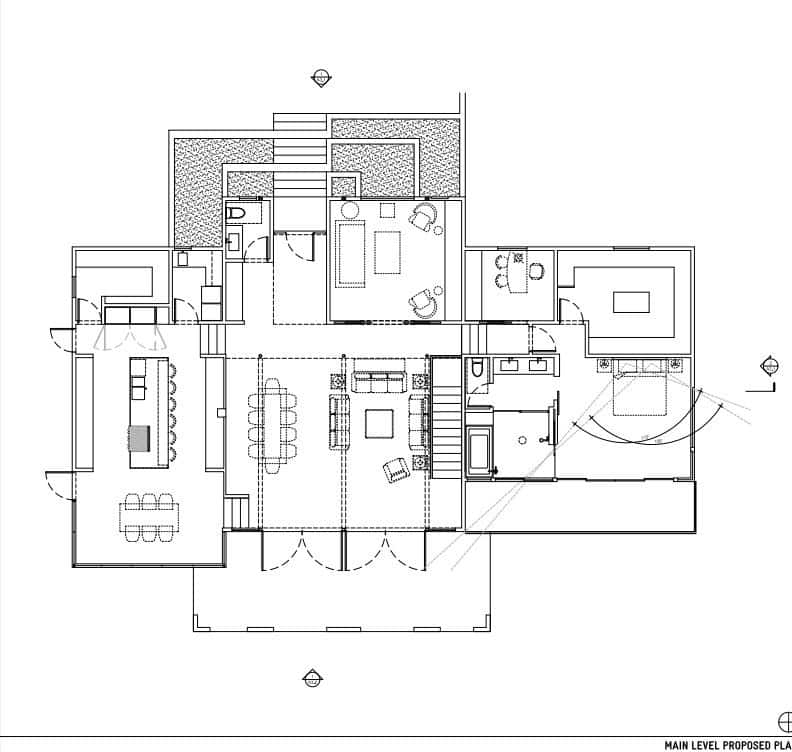 Malibu Home Renovation Project Floor Plan Main Floor