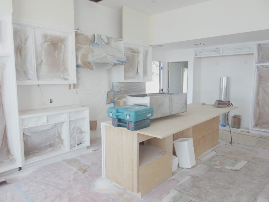 Malibu Home Renovation Project Kitchen under construction