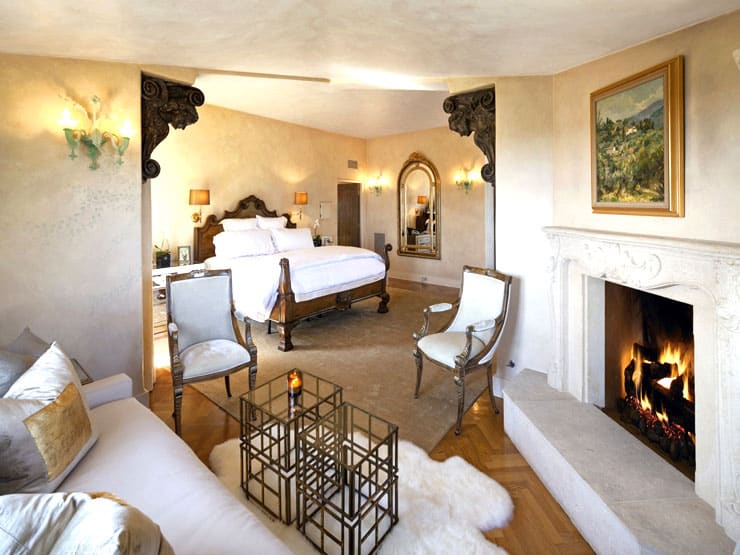 million dollar tuscan home bedroom