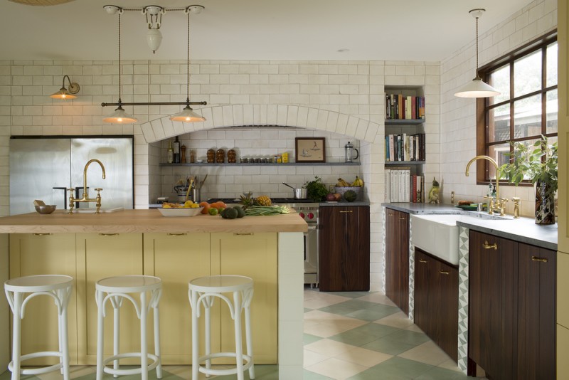 Yellow home design ideas kitchen