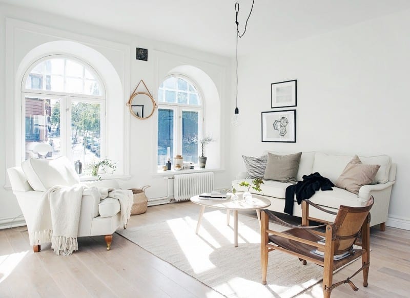 small apartment swedish style living room