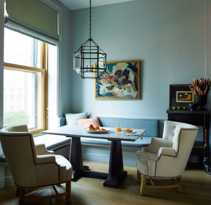 light-blue-breakfast-nook-dining-table-banquette-seating-cococozy-ericpiasecki