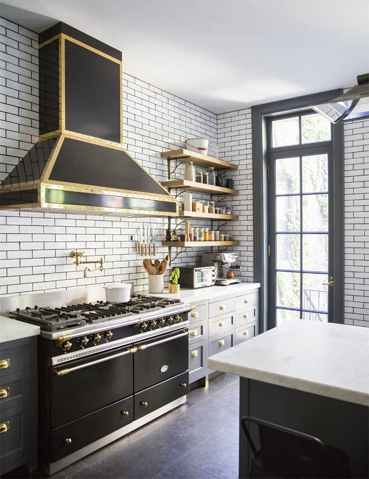 black-la-cananche-stove-hood-white-kitchen-subway-tile-wall-nyc-cococozy-domino