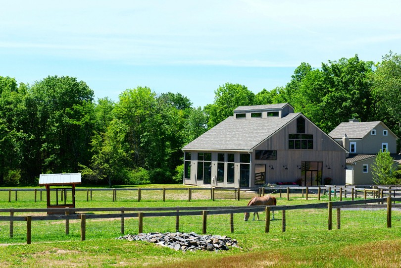 reclaimed barn house Pennsylvania horse farm