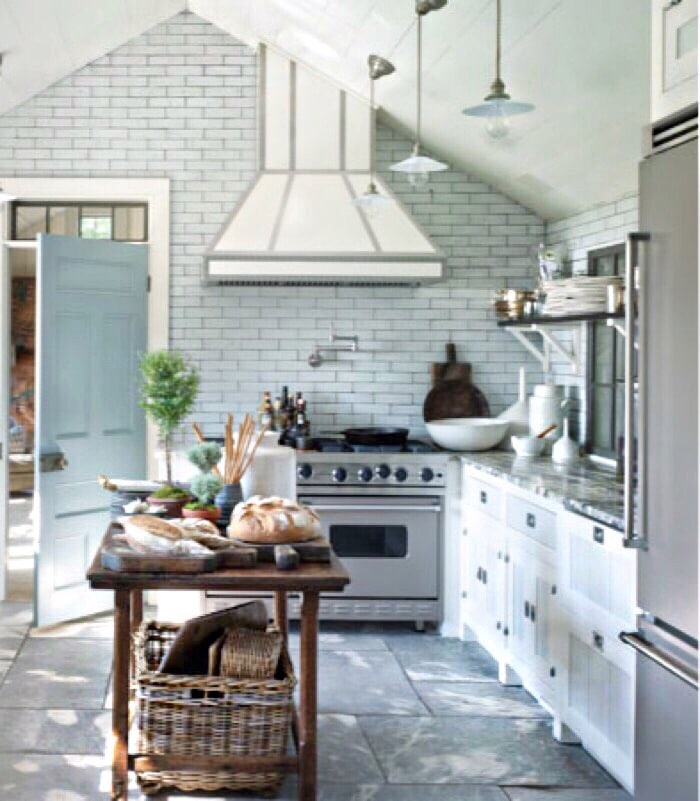 bright country kitchen