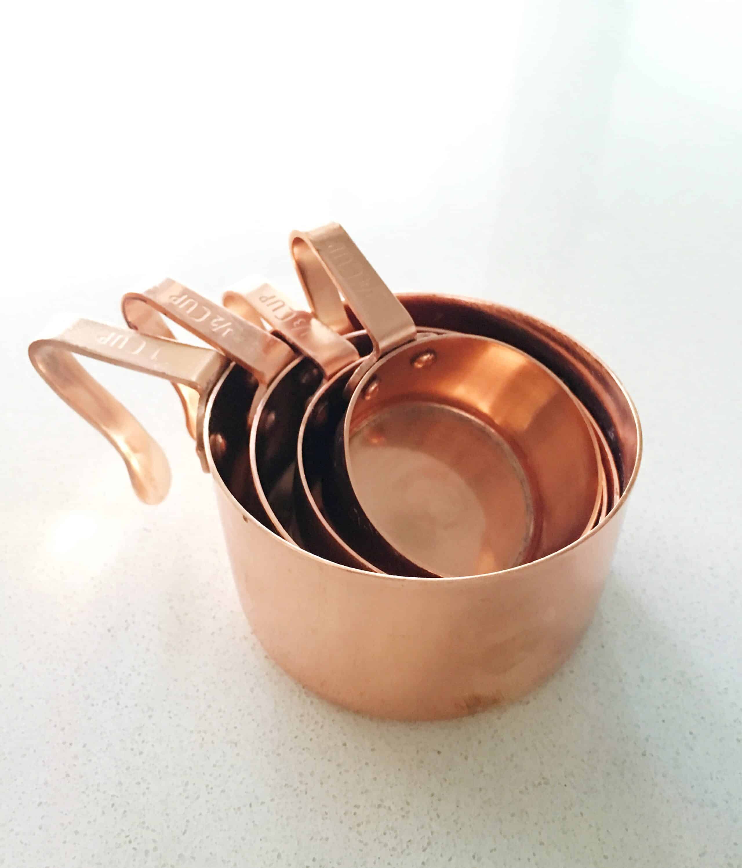 copper kitchen accessories measuring cups