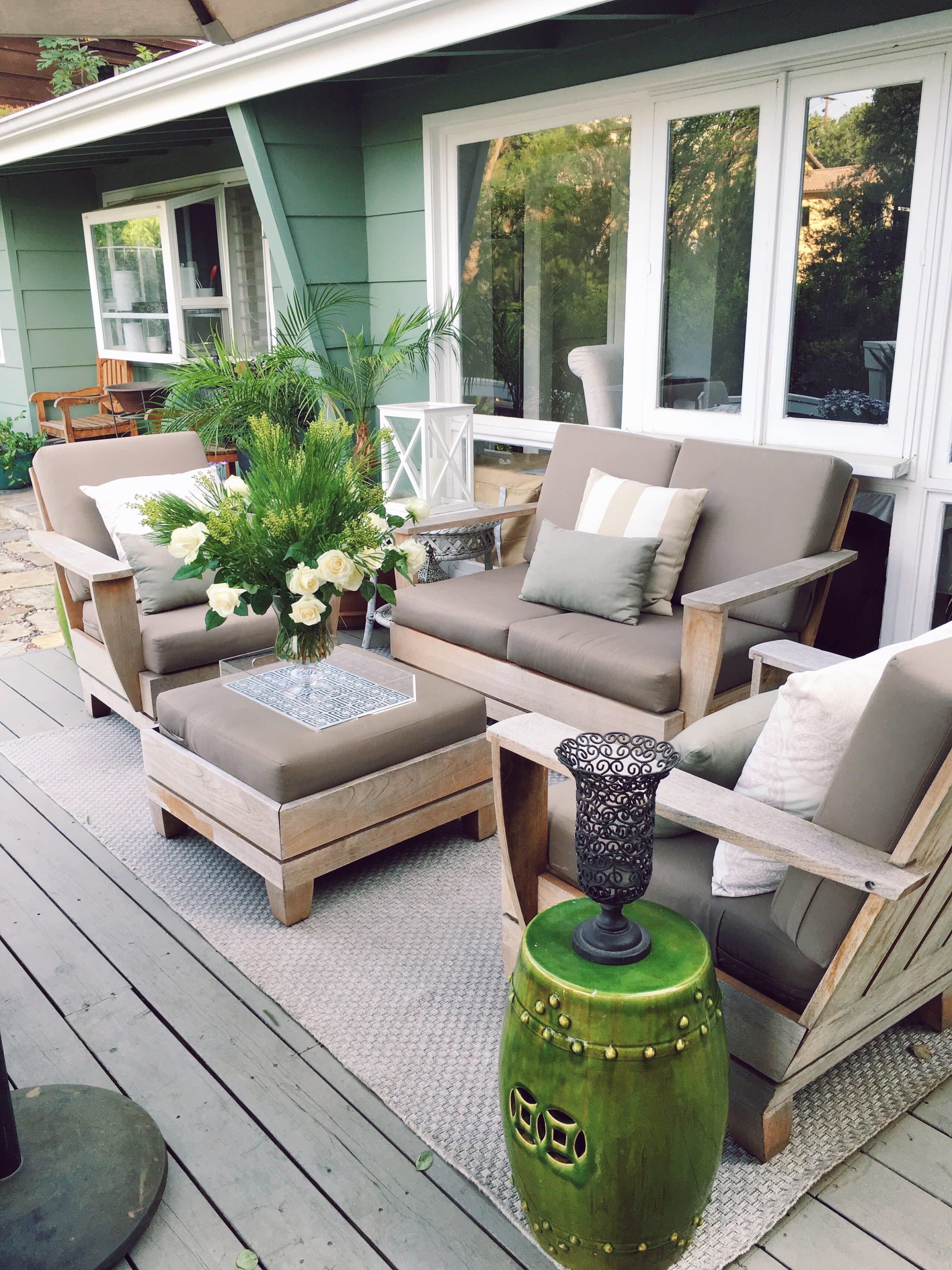 Outdoor Living Room Deck Makeover March 2016
