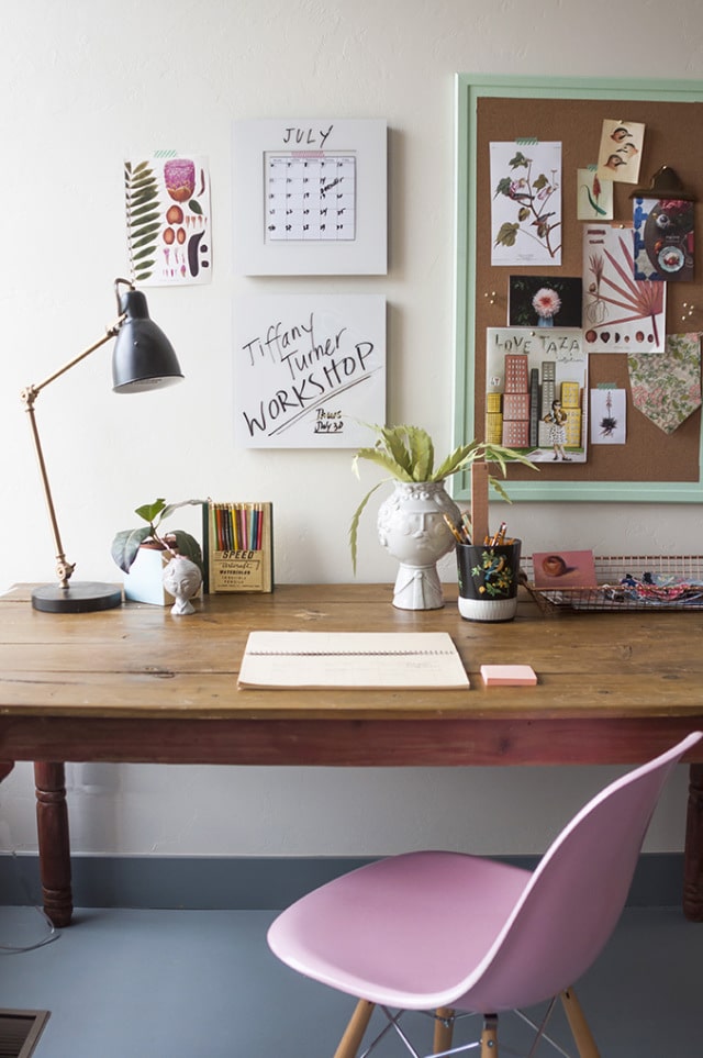 Home office inspiration Soft Pink Desk Chair
