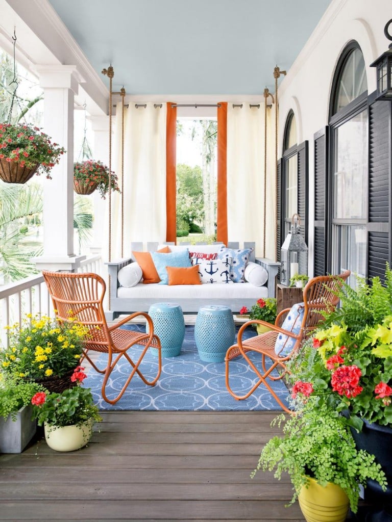 front porch swing southern porches hgtv cococozy