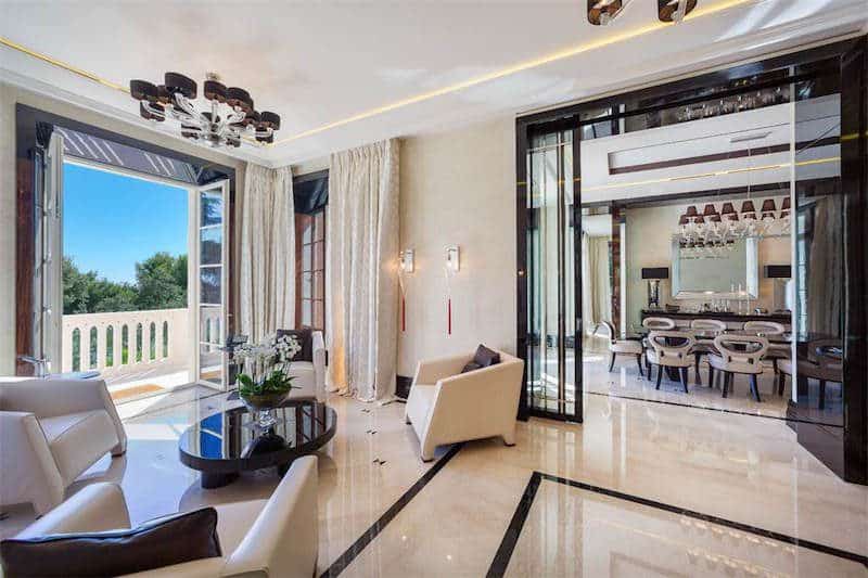 Cannes France Multi Million Dollar Castles Living Room