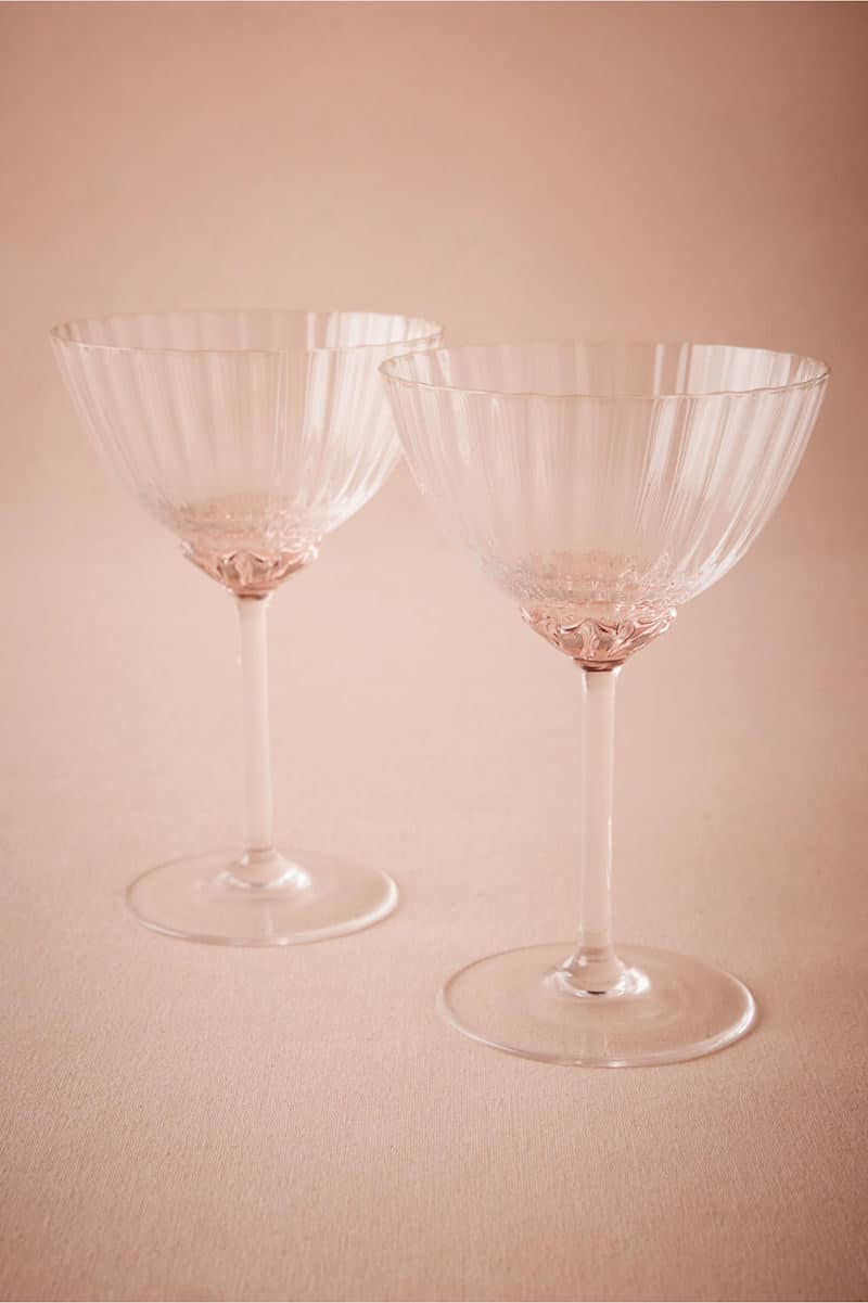 Crinoline Coupes BHLDN Drinking Glassware