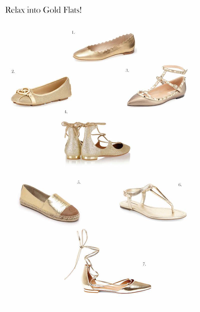 Gold Shoes Fashion Finds