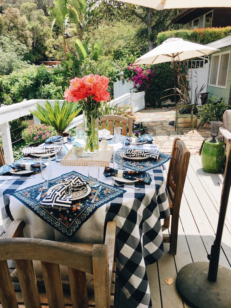 Blue Checkered Tablecloth Williams Sonoma