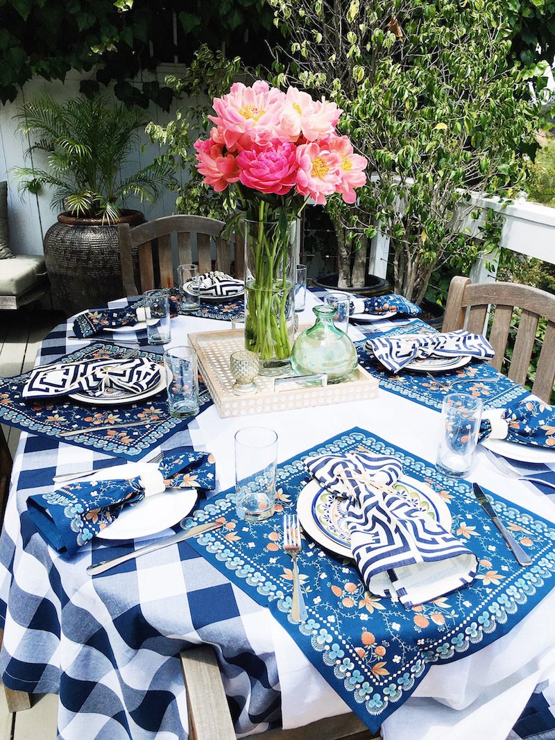 Blue Checkered Tablecloth William Sonoma