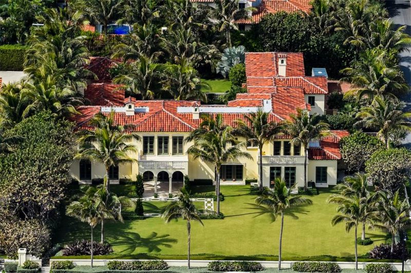 Palm Beach Estate Aerial View