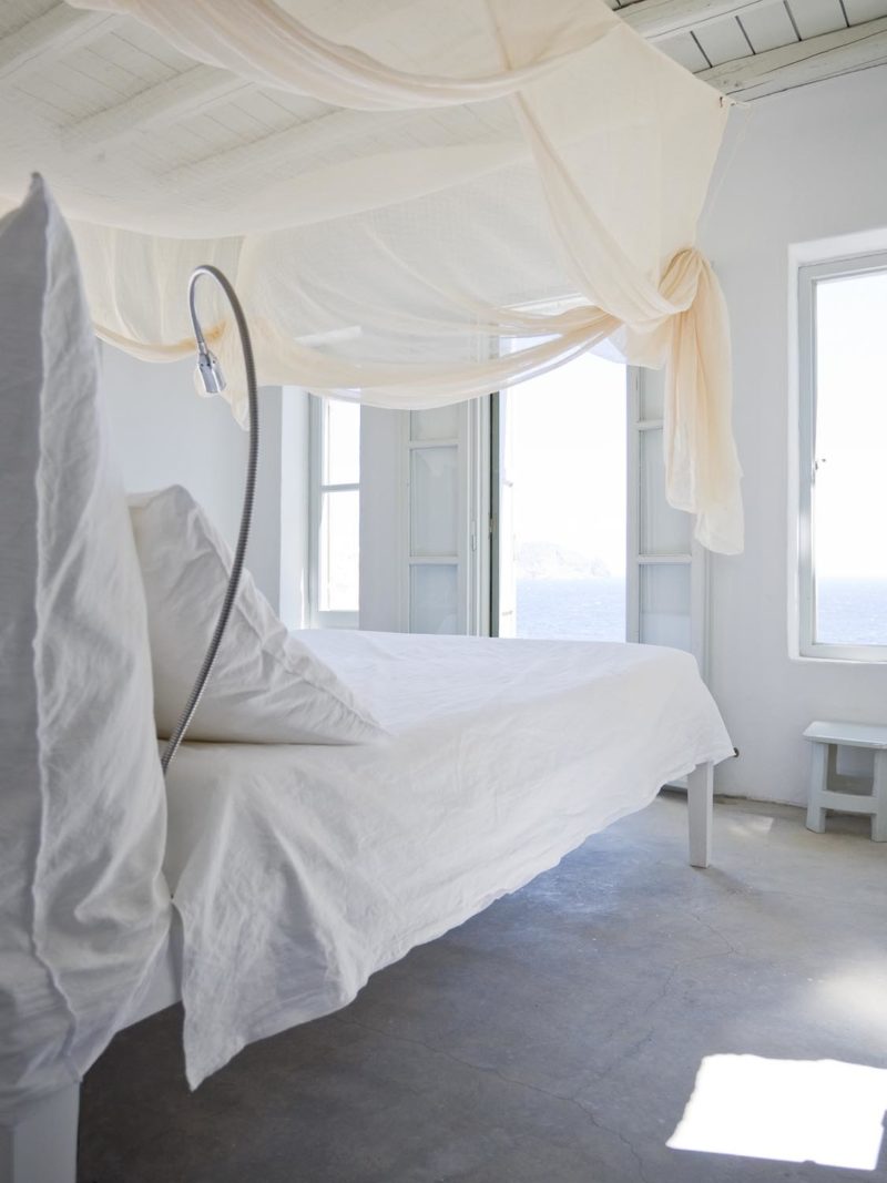 Canopy Bed White Bedroom Greece