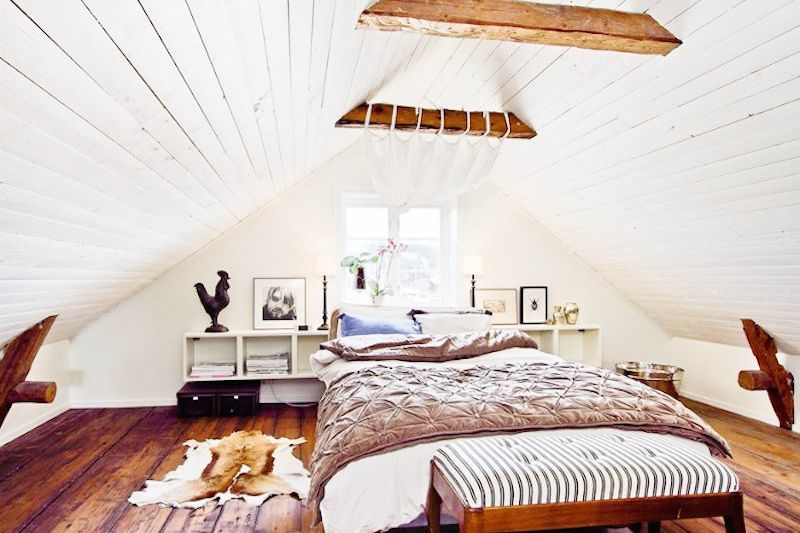 swedish home tour exposed beam bedrooms a frame ceiling