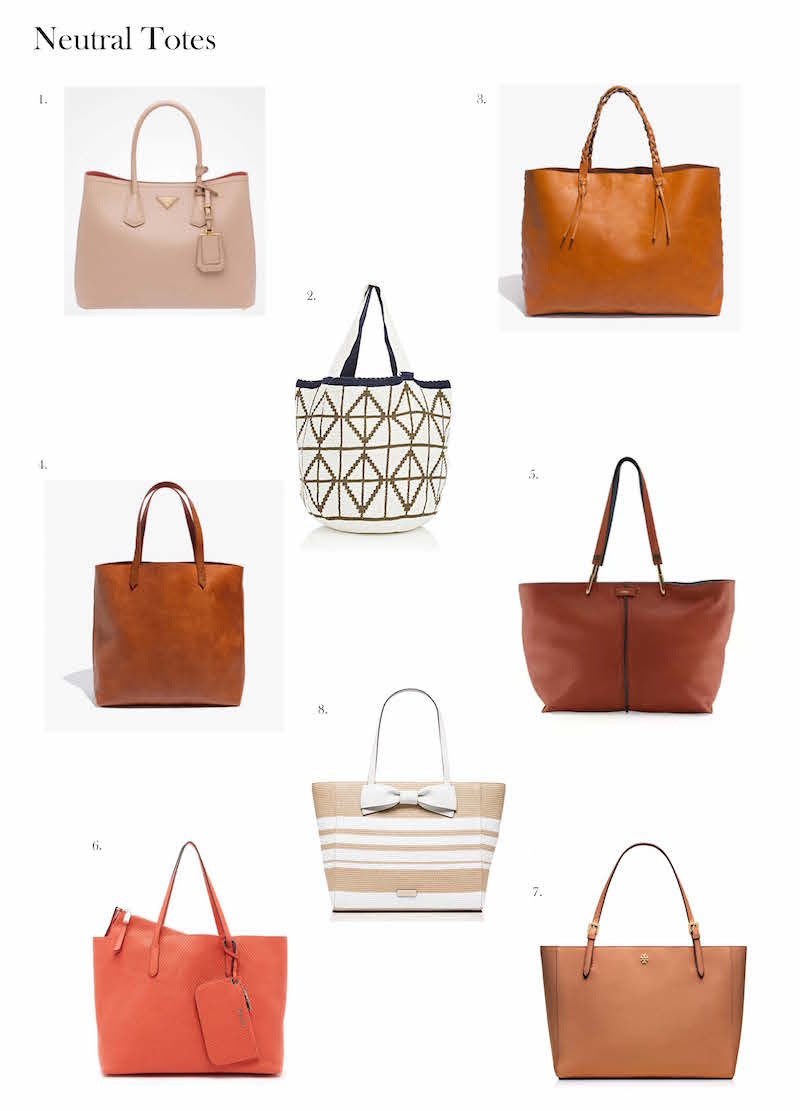 neutral tote bags