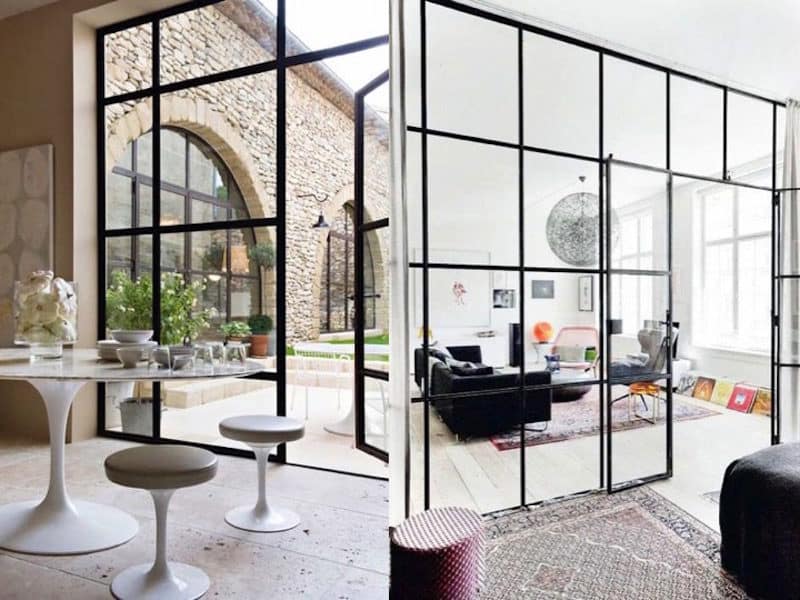 stunning steel windows living room spaces