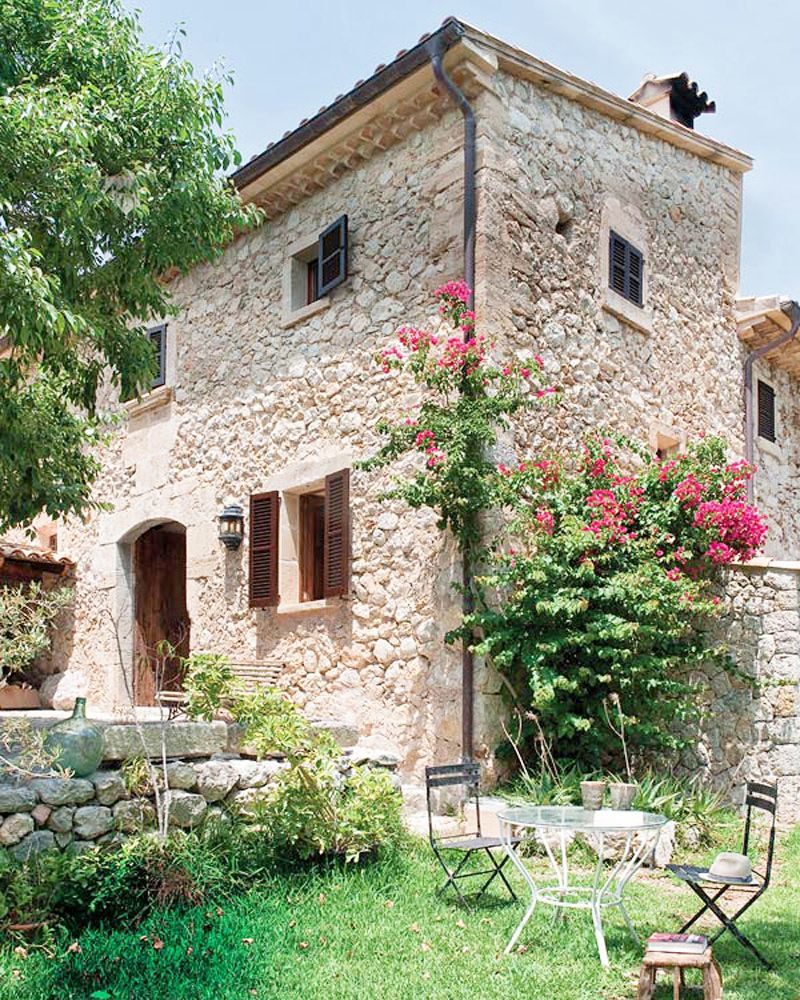 spanish stone villa exterior