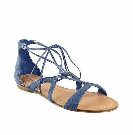 guess blue gladiator sandals