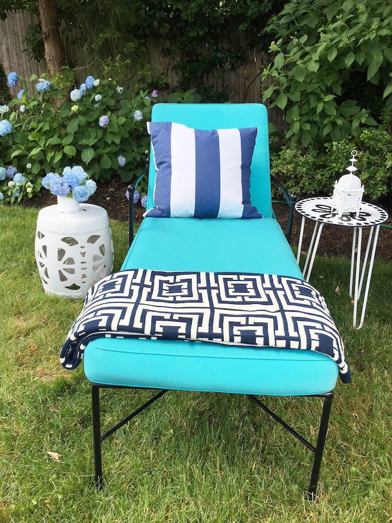 Lounge Area Turquoise Chaise Lounge Chair