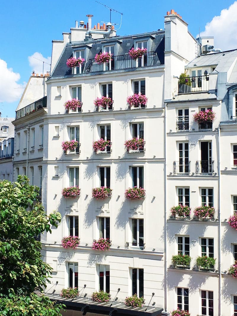 Paris Apartment Exterior White Building
