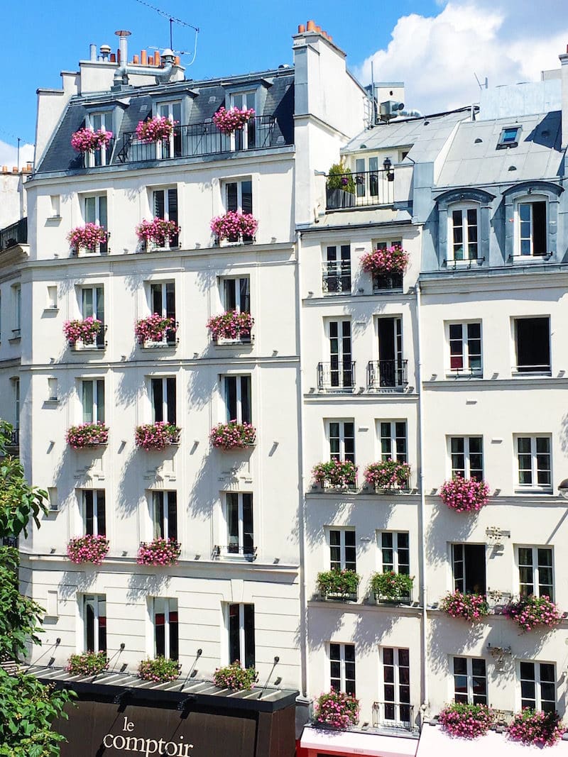 Paris Apartment Exterior White building