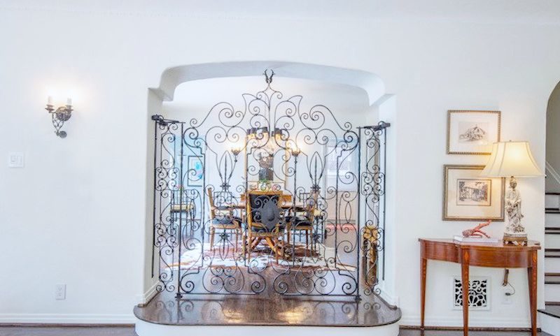 dining room iron gate
