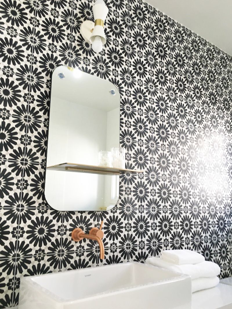 Black+and+White+Cement+Tile+Bathroom