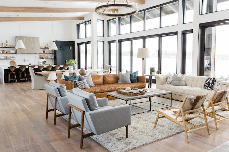 Modern mountain living room