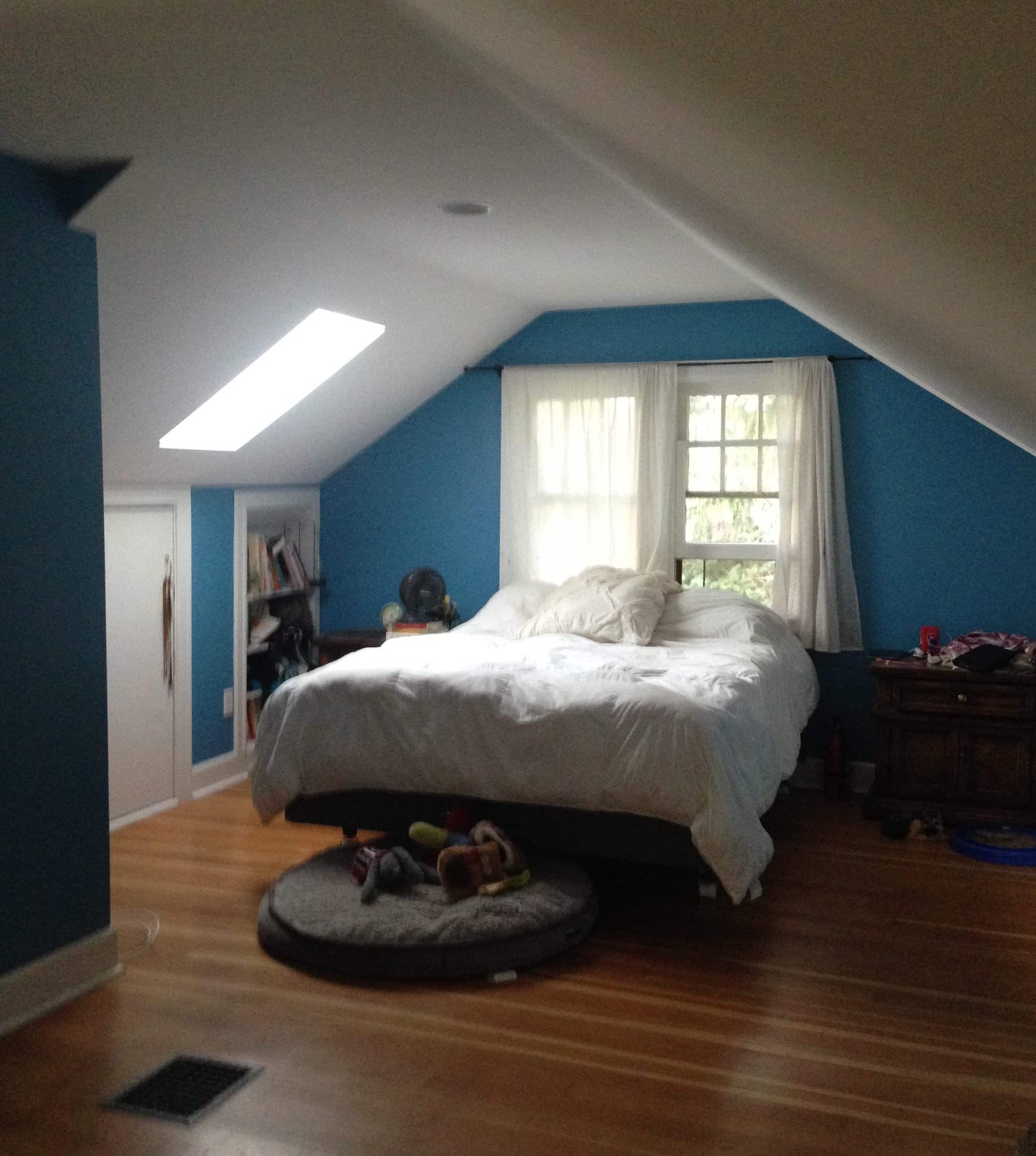 Alt tag for attic-loft-bedroom-remodel-eva-kosmas-cococozy-adventuresincooking-before