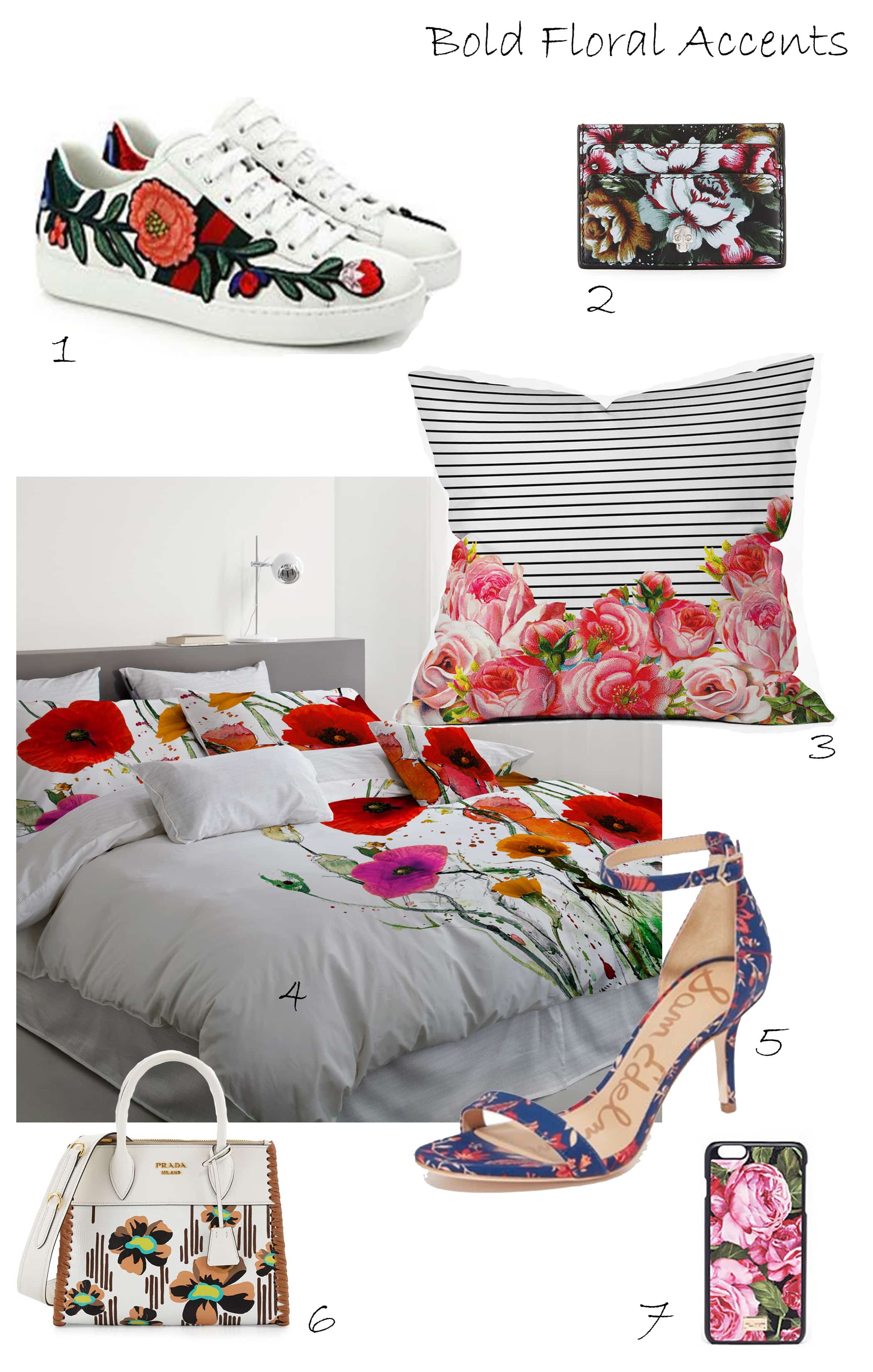 Alt tag for bold-floral-accents-shopping-board