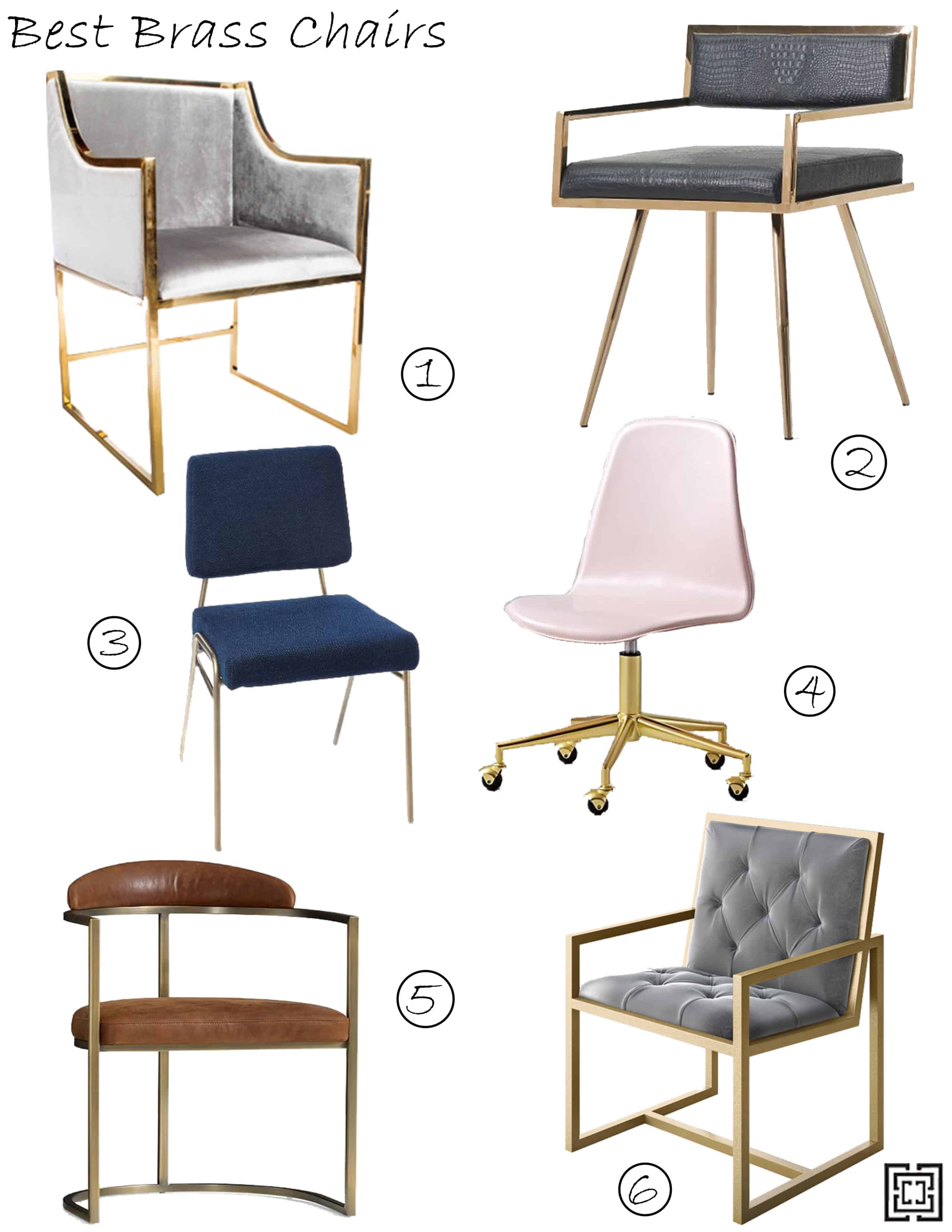 Alt tag for brass-chairs-moodboard