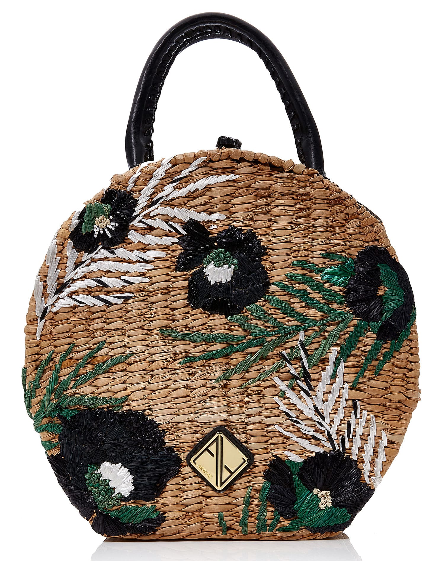 Alt tag for straw-beach-bag-floral-design-cococozy-modaoperandi