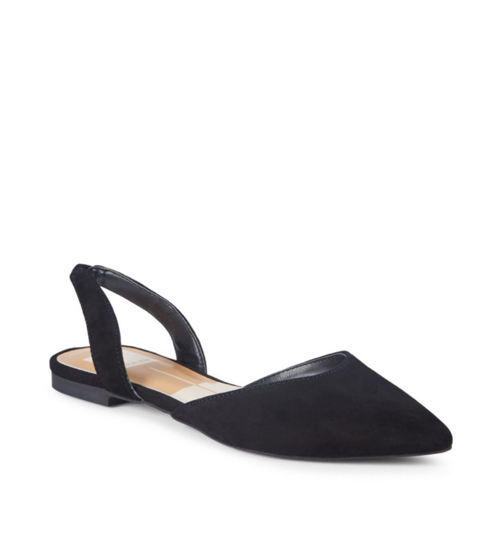 Alt tag for Berry Suede Slingback Flats