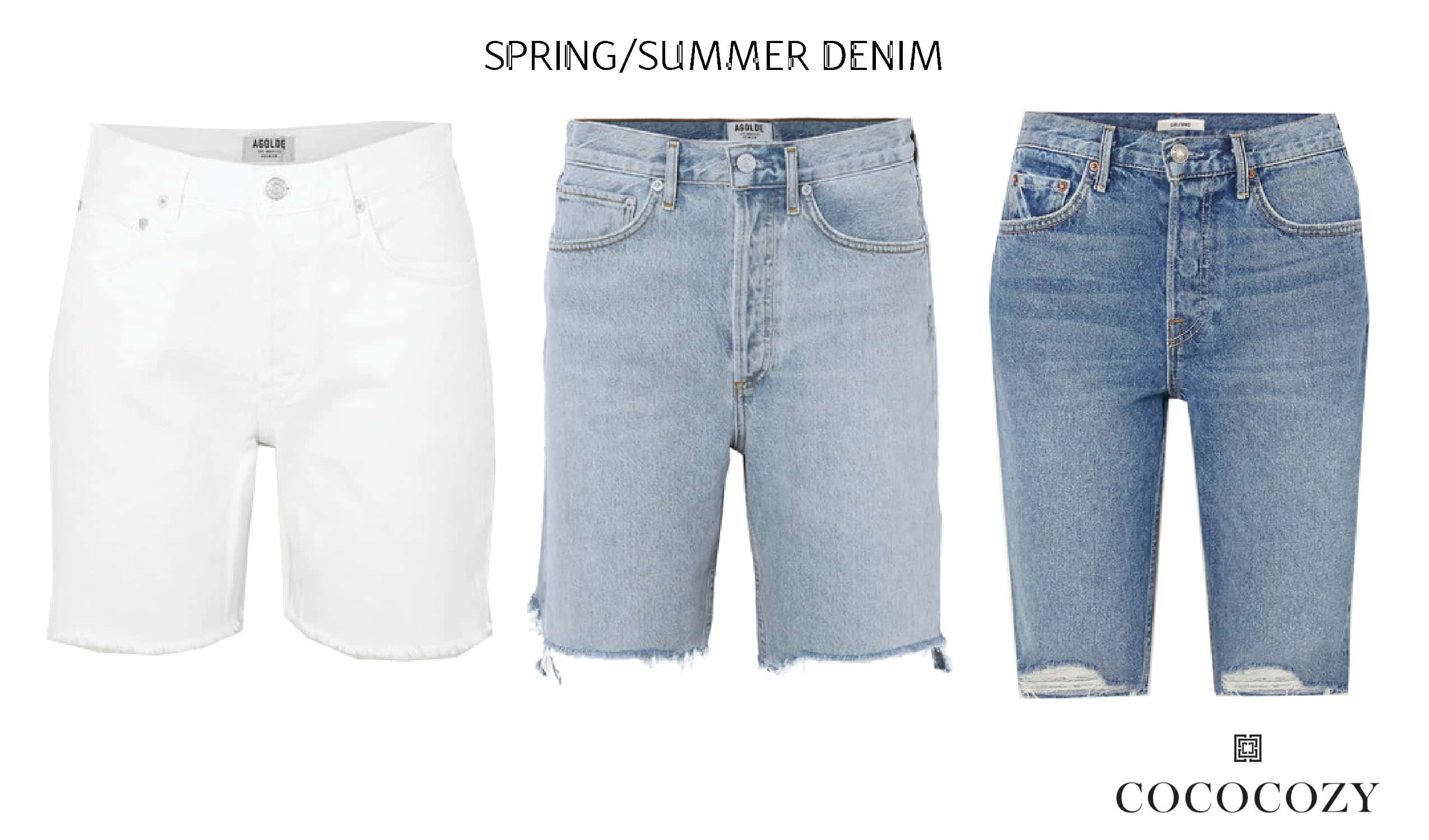 Alt tag for SPRING SUMMER DENIM Light Blue Shorts
